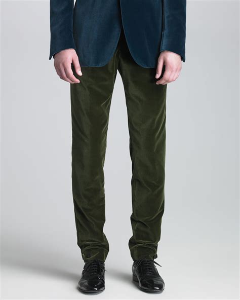 Velvet Burberry Trousers for Men 